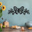 Black Metal Butterfly Wall Art Modern Decor 1 Piece 7