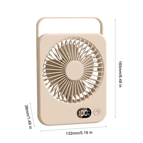 Φορητός ανεμιστήρας γραφείου USB 2000mAh Κλίση 180 100 ταχύτητες Ultra 2