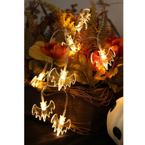 Luci a stringa LED di Halloween con scheletro e ragno, 1,5 m, 10 LED 2
