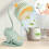 Bordventilator, USB-genopladelig, lille ventilator med klips 6