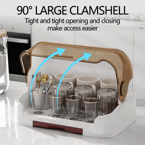 Baby Bottle Drying Rack with Cover and Drip Tray 2