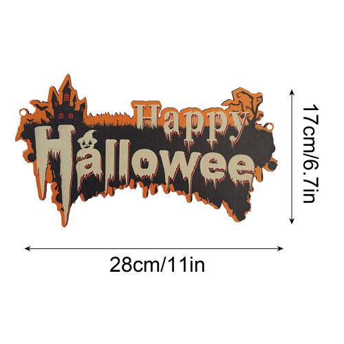 Halloween trædekoration græskar heks zombie 3 stk. 2