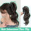 Extensiones de cabello de coleta cortas con pinza (1 pieza) 4