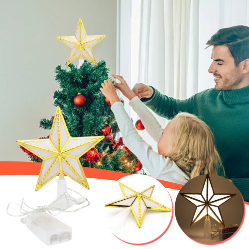 Étoile lumineuse LED pour petits sapins de Noël 1