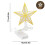 Étoile lumineuse LED pour petits sapins de Noël 3