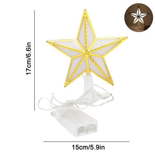 Étoile lumineuse LED pour petits sapins de Noël 2