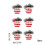Christmas Tree Balls Flocked Painted 12 Pack 3