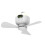 Rechargeable Hanging Ceiling Fan 10.63 inch with Remote and 2
