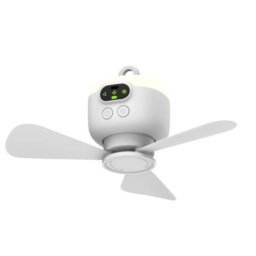 Rechargeable Hanging Ceiling Fan 10.63 inch with Remote and 1
