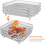 DERCLIVE Air Fryer Basket Stainless Steel 3-Layer Stackable 4