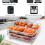 DERCLIVE Air Fryer Basket Stainless Steel 3-Layer Stackable 8