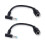 Rund Jack til stik Pigtail Sort 7,4x5,0mm til 4,5x3,0mm 7