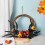 Couronne d'Halloween style sombre, décoration intérieure, 1 pièce 7
