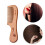 Pente de madeira natural para cabelo e barba 7