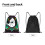 Ducks Classic Kordelzugbeutel, faltbar, klein 5