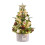 Mini Christmas Tree with Lights White Flocked Tabletop Tree 2