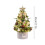 Mini Christmas Tree with Lights White Flocked Tabletop Tree 3