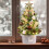 Mini Christmas Tree with Lights White Flocked Tabletop Tree 4