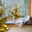 Mini Christmas Tree with Lights White Flocked Tabletop Tree 5