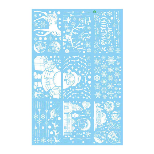Décorations de fenêtre flocons de neige de Noël (9 feuilles) 1