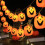 Halloween pumpkin string lights orange LED 10-pack 6