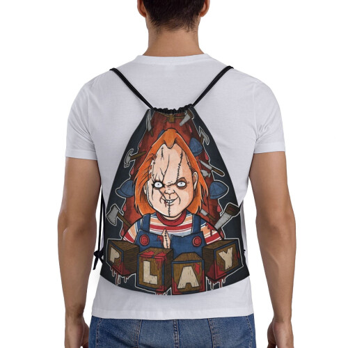Chucky Kordelzugbeutel, Unisex, faltbar, klein 1