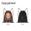 Chucky Kordelzugbeutel, Unisex, faltbar, klein 5