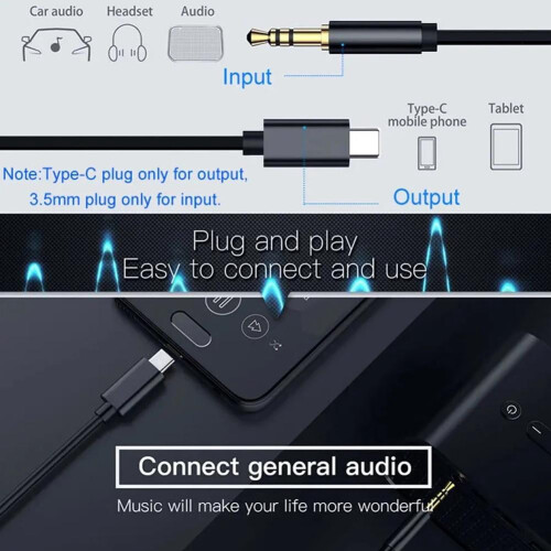 USB-C til 3,5 mm lydkabeladapter 1
