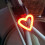 LED bicycle rear light heart shape waterproof 1 pack 8