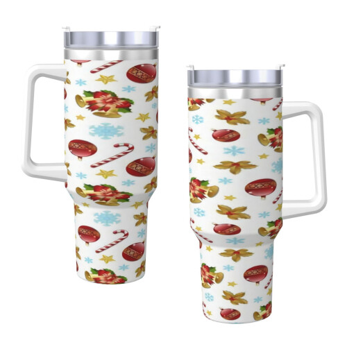 40oz Personalized Tumbler with Handle and Straw 2