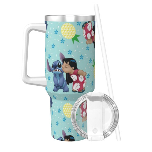 Stitch Personalized 40oz rustfritt stålglass med 1