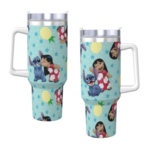 Stitch Personalized 40oz rustfritt stålglass med 2