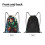 Demon Slayer Turnbeutel, Unisex, Größe M 5