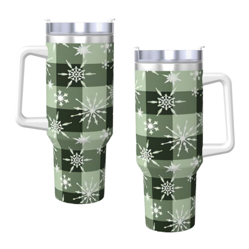 Juleternt glas i rustfrit stål, 40oz med hank 2