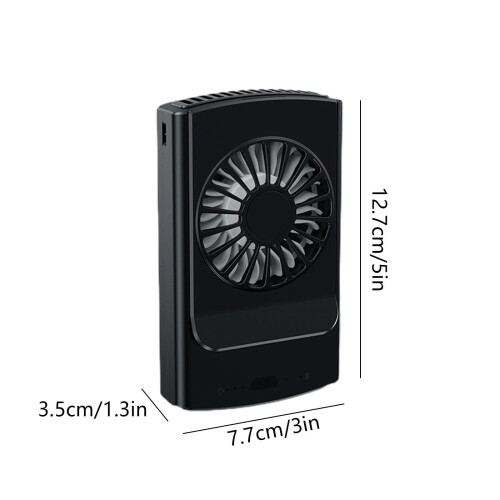 Ventilator de talie portabil cu clipsare și 3 viteze 2