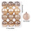 Christmas Tree Ornament Pendant 24PCS 6cm Beige 2