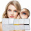 Mini miroir de maquillage carré portable double face pliable1 3