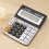 Basic 8-digit desktop calculator with large LCD and dual 5