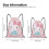 Hello Kitty Beutel mit Kordelzug, mittelgroß, faltbar, unisex 4