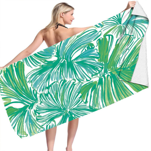 Toalha de praia de microfibra à prova de areia, 76 x 152 cm (30 x 60 polegadas). 2