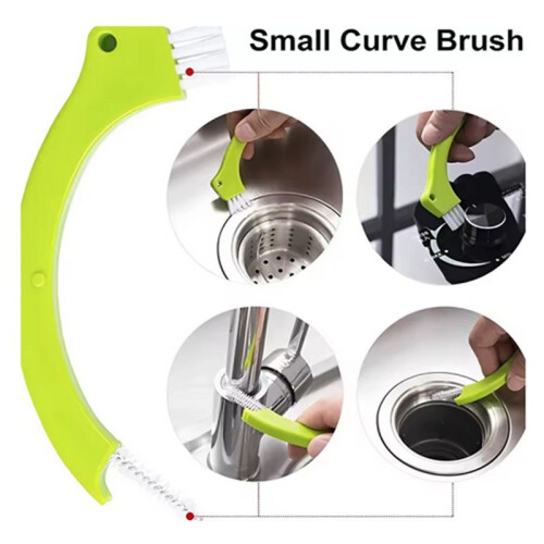 9Pcs  Cleaner Brush Set Multipurpose Hand-Held Cleaning Brush Deep Cleaning Reusable Tile Joint Scrub Brush 1