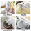 9Pcs  Cleaner Brush Set Multipurpose Hand-Held Cleaning Brush Deep Cleaning Reusable Tile Joint Scrub Brush 5