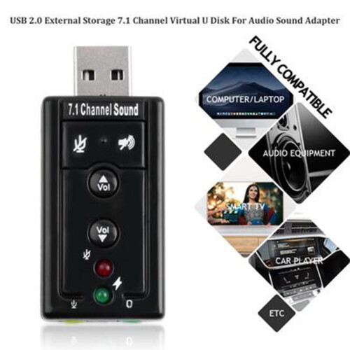 USB 2.0 External Audio Sound Card 7.1 Channel 1