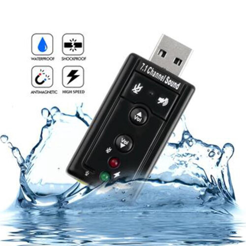 USB audio adapter for PC laptop 7.1 channel 2