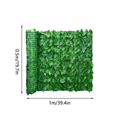 Kunstig vedbend hegnsskærm 1,2 m x 2,4 m 1