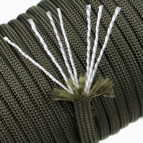 Paracord Mil-Spec 7-strengs olijfgroen 30 meter 1