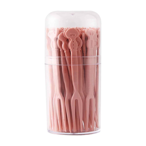 Disposable Plastic Fruit Forks 50 pcs 2