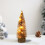 LED Mini Christmas Tree Brown with Lights 6-inch Battery 8