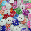Wood Buttons Round Pattern 15mm 100pcs 2