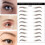 False Eyebrows Stickers Hair-Like 4D 12pcs 2